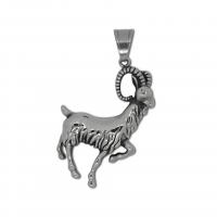 Stainless Steel Animal Pendants, 316 Stainless Steel, Sheep, vintage & for man, original color 