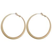 Zinc Alloy Hoop Earring, Donut, gold color plated, Korean style & for woman, 45mm 