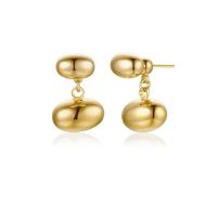 Zinc Alloy Drop Earring, Bean, plated, fashion jewelry & for woman 
