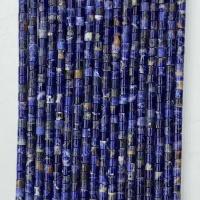 Abalorios de Sodalita, Columna, natural, facetas, color mixto, 4x4mm, longitud:aproximado 14.96 Inch, Vendido por Sarta