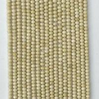 Single Gemstone Beads, Synthetic Gemstone, Round, natural beige Approx 14.96 Inch 