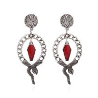 Zinc alliage strass Stud Earring, alliage de zinc, Placage, bijoux de mode & pour femme & émail, plus de couleurs à choisir Vendu par paire