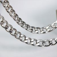 Stainless Steel Curb Chain, 304 Stainless Steel, DIY, original color, 8.5mm 