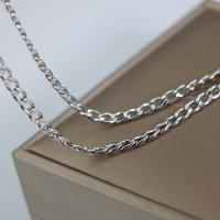 Stainless Steel Curb Chain, 304 Stainless Steel, DIY, original color, 3.5mm 