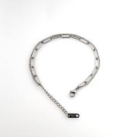 Stainless Steel Chain Bracelets, 304 Stainless Steel, with 5cm extender chain, Vacuum Ion Plating, Double Layer & for woman Approx 17.5 cm 