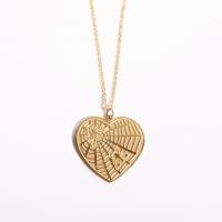 Titanium Steel Jewelry Necklace, with 5cm extender chain, Heart, Vacuum Ion Plating, for woman Approx 40 cm 