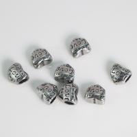 Stainless Steel Beads, 304 Stainless Steel, Heart, DIY & blacken, original color 