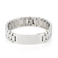 Stainless Steel Chain Bracelets, 316L Stainless Steel, Vacuum Ion Plating, Unisex 