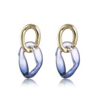 Zinc Alloy Drop Earring, with Plastic, fashion jewelry & for woman 