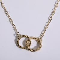 Titanium Steel Jewelry Necklace, with 5cm extender chain, Donut, Vacuum Ion Plating, for woman, golden Approx 40 cm 