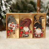 деревянный Рождественская елка Украшения, половина ручной, Милые & разные стили для выбора продается Box