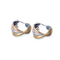 Edelstahl Baumeln Ohrring, 304 Edelstahl, plattiert, Modeschmuck & für Frau, 14x34mm, verkauft von Paar