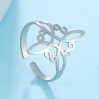 Stainless Steel Finger Ring, 304 Stainless Steel, Vacuum Ion Plating, fashion jewelry & Unisex 