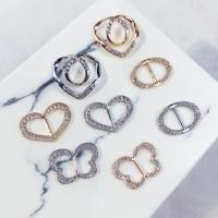 Plastic Pearl Brooch, Zinc Alloy, with Plastic Pearl, plated, for woman & hollow 18-53mm 