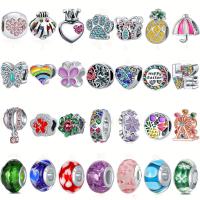 European Resin Beads, Zinc Alloy, with Resin, plated, DIY silver color, 10-15mm 