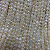 Naturales agua dulce perlas sueltas, Perlas cultivadas de agua dulce, Bricolaje & diverso tamaño para la opción, Blanco, longitud:aproximado 15 Inch, Vendido por Sarta