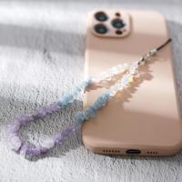 pententif émail de téléphone portable, Cristal naturel, fait à la main, bijoux de mode & pour femme, plus de couleurs à choisir Environ 14 cm, Environ Vendu par lot