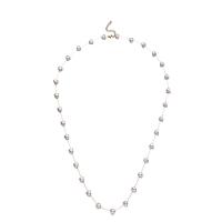 Plastic Pearl Necklace, 304 Stainless Steel, with Plastic Pearl, with 1.97inch extender chain, Heart, fashion jewelry & for woman 8mm Approx 29.53 Inch 