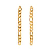 Stainless Steel Drop Earring, 314 Stainless Steel, Vacuum Ion Plating, fashion jewelry & for woman, golden 