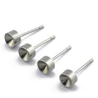 304 Stainless Steel Earring Stud Component, polished, DIY original color 