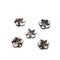 Perles de coquillage noir Lip, coquille noire, fleur, gravé, DIY & normes différentes pour le choix, noire, Vendu par PC