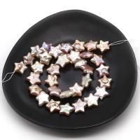 Naturel d'eau douce perles, perle d'eau douce cultivée, étoile, DIY, multicolore, 12-13mm, Environ Vendu par brin