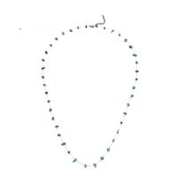 Gemstone Necklaces, 304 Stainless Steel, with Natural Stone, with 1.97inch extender chain, fashion jewelry & for woman, golden Approx 27.56 Inch 