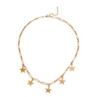 Stainless Steel Jewelry Necklace, 304 Stainless Steel, with 1.97inch extender chain, Star, fashion jewelry & for woman 15mm Approx 17.72 Inch 