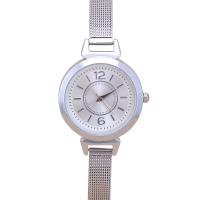 Bracelets de montre pour femmes, Acier inoxydable 304, avec verre & alliage de zinc, mouvement chinoise, Placage, sans imperméable à l’eau, plus de couleurs à choisir Vendu par PC