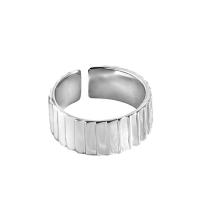 Sterling Silver Finger Ring, 925 Sterling Silver, platinum plated, Korean style & for woman, US Ring 