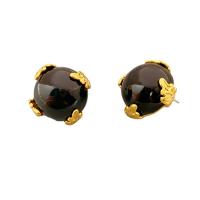 Lampwork Drop Earring, Brass, with Lampwork, 18K gold plated, for woman 