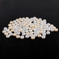 ABS Plastic Pearl Beads, Flat Round, injection moulding, DIY Approx 