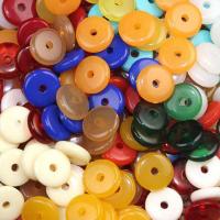 Imitation de pierres précieuses perles acryliques, Acrylique, Plat rond, poli, DIY & normes différentes pour le choix, plus de couleurs à choisir, Vendu par sac