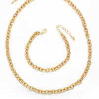 Brass Jewelry Set, 18K gold plated & for woman 7mm 