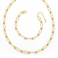 Brass Jewelry Set, 18K gold plated & for woman 7mm 