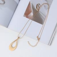 Zinc Alloy Sweater Chain Necklace, plated, fashion jewelry & for woman Approx 80 cm 