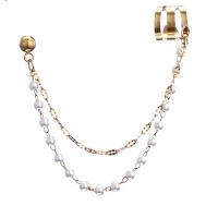 Edelstahl Tropfen Ohrring, 304 Edelstahl, mit Kunststoff Perlen, Modeschmuck & für Frau, keine, verkauft von Paar