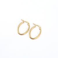Edelstahl Baumeln Ohrring, 304 Edelstahl, 18K vergoldet, Modeschmuck & verschiedene Größen vorhanden & für Frau, goldfarben, verkauft von Paar