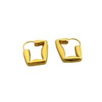 Brass Drop Earring, 18K gold plated, for woman 