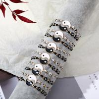 Evil Eye Jewelry Bracelet, Zinc Alloy, with Resin, 12 pieces & fashion jewelry & Unisex, mixed colors Approx 7.09 Inch 