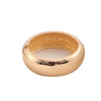 Fashion Zinc Alloy Bangle, with Plastic Pearl, gold color plated, fashion jewelry, white, 26mm, Inner Approx 60mm 