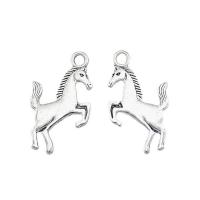 Zinc Alloy Animal Pendants, Horse, antique silver color plated, DIY, silver color Approx 