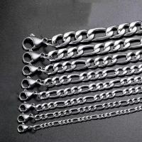 Collar de cadena de acero inoxidable, acero inoxidable 304, longitud diferente para la opción & unisexo & diverso tamaño para la opción, color original, Vendido por Sarta
