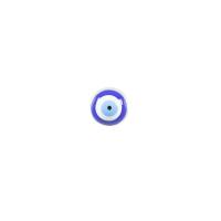 Colgante Mal de Ojo de Aleación de Zinc, ojo de malvado, chapado en color de platina, Bricolaje & esmalte, Color aleatorio, 10x10mm, Vendido por UD