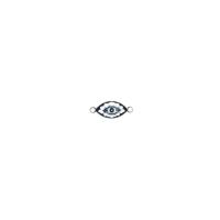 Colgante Mal de Ojo de Aleación de Zinc, ojo de malvado, chapado, Bricolaje & esmalte, Color aleatorio, 26x10mm, Vendido por UD