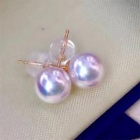Natural Akoya Cultured Pearl Earrings, Akoya Cultured Pearls, fashion jewelry & for woman, white, 7-7.5mm 