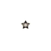 Zinc Alloy Evil Eye Pendant, Star, plated, DIY & evil eye pattern & enamel 