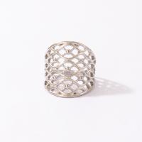 Zinc Alloy Finger Ring, silver color plated, fashion jewelry & for woman, silver color, 18mm 