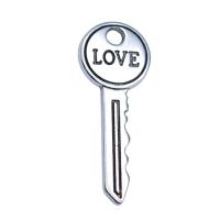 Подвеска- ключ из цинкового сплава , цинковый сплав, Ключ, плакированный цветом под старое серебро, Винтаж & DIY продается PC