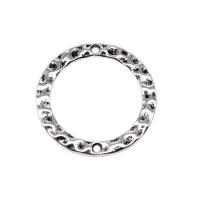 Zinc Alloy Linking Ring, Donut, antique silver color plated, vintage & DIY 